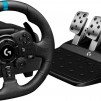 Logitech G923 Racing Wheel And Pedals, Play Station 4, PC, 900° Rotation, Trueforce Next-Gen Force Feedback, Dual Clutch (In Supported Games), Aluminium, Steel, Leather