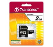 Transcend 2GB micro SD (with adapter)