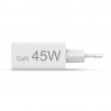 HAMA Бързо мини зарядно, 45 W, 1x USB-C - 1x USB-A, PD, бяло