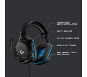 Геймърски слушалки Logitech G432, Микрофон, Черни