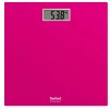 Tefal PP1403V0, Premiss Pink, glass platform (30x30x2cm), 150kg /100 g, display (65x28mm), 1 battery CR 2032