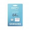 Карта памет Samsung EVO Plus, microSDXC, UHS-I, 64GB, Адаптер