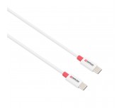 Кабел Skross, USB-C - USB-C 2.0 мъжко, 0.15 м, Бял