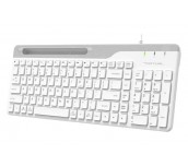 Жична клавиатура A4tech Fstyler FK25, Стойка за телефон, Кирилизирана, Бяла