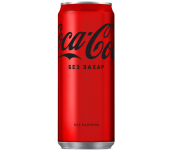 БЕЗАЛКОХОЛНО COCA COLA ZERO 33 0МЛ. КЕН
