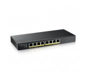 Суич ZyXEL GS1915-8EP, 8-портов, Gigabit, Управляем, PoE
