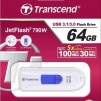 Transcend 64GB JETFLASH 790, USB 3.1, white