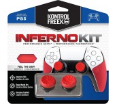 Аксесоар Kontrolfreek Performance Inferno Kit PS5 с включени сменяеми бутони и грипове за DualSense