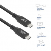 ACT Кабел USB-C - USB-C, 1 м / USB4, 20Gbps, 240W