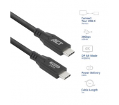 ACT Кабел USB-C - USB-C, 1 м / USB4, 20Gbps, 240W