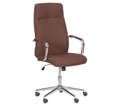 ДИРЕКТОРСКИ СТОЛ CARMEN 7529-1 ДАМАСКА ХРОМ КАФЯВ