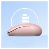 БЕЗЖИЧНА МИШКА UGREEN МU105 Cherry Pink, 2400 dpi, БЕЗШУМНА